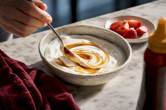 Start Yacon Syrup on Yogurt at 1–2 Teaspoons for Family Mornings